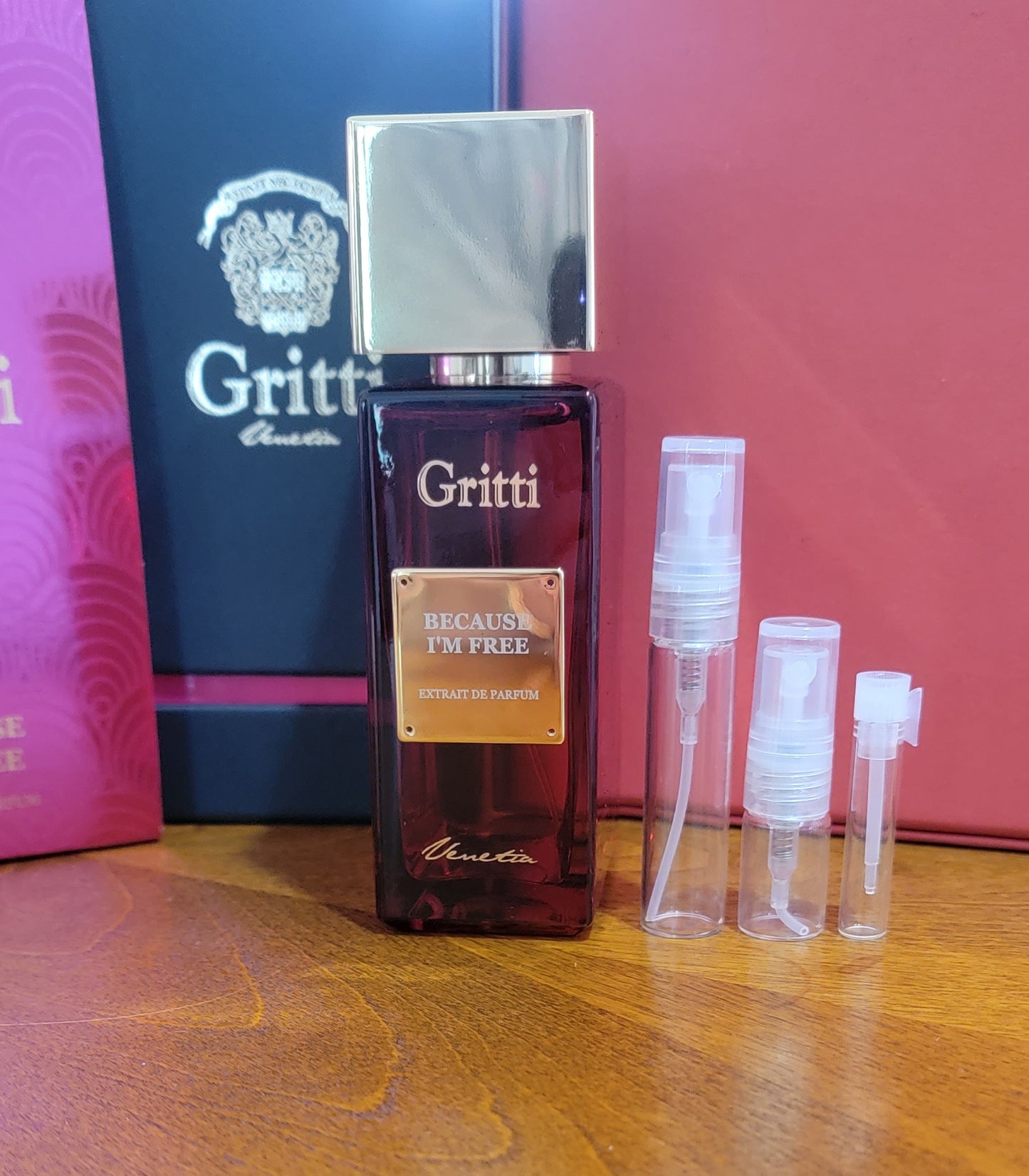 Because I'm Free - Gritti, Extrait de parfum 0.8ml, 2ml, 5ml sample