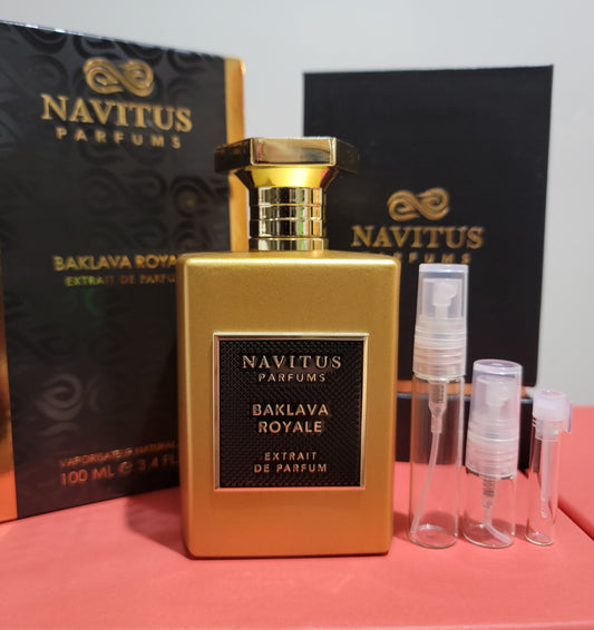 Baklava Royale - Navitus Parfums, Extrait de parfum 0.8ml, 2ml, 5ml sample