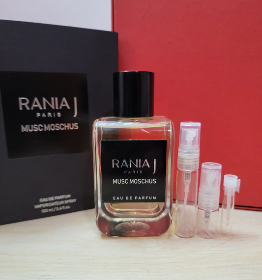 Musc Moschus - Rania J, Eau de parfum 0.8ml, 2ml, 5ml sample