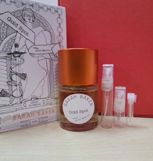 Gold Spot - Sarah Baker, Extrait de parfum 0.8ml, 2ml, 5ml sample