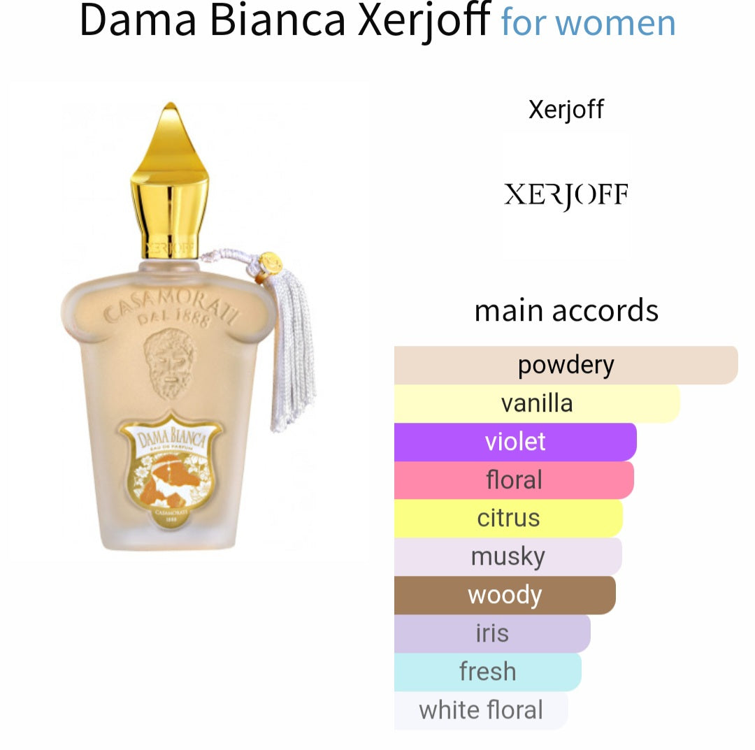 Dama Bianca - Xerjoff, Eau de parfum 0.8ml, 2ml, 5ml sample