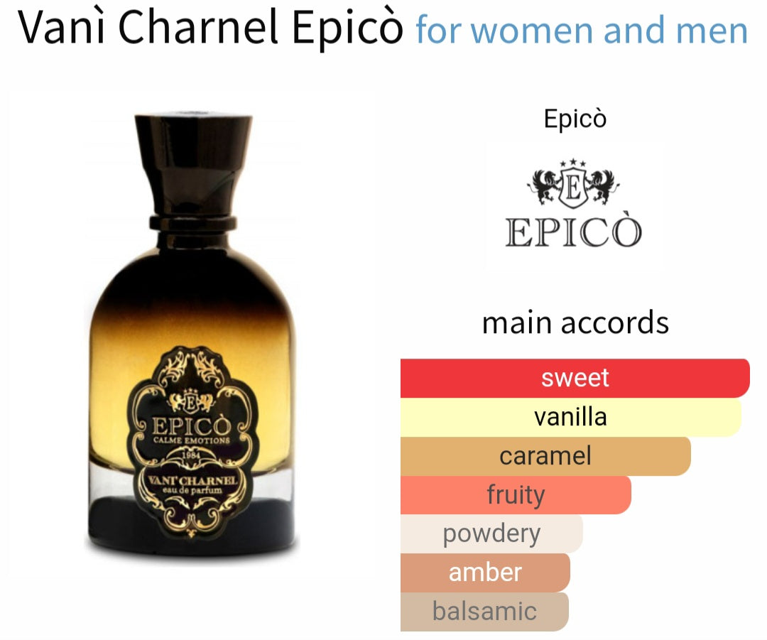 Vani Charnel - Epicò, Eau de parfum 0.8ml, 2ml, 5ml sample