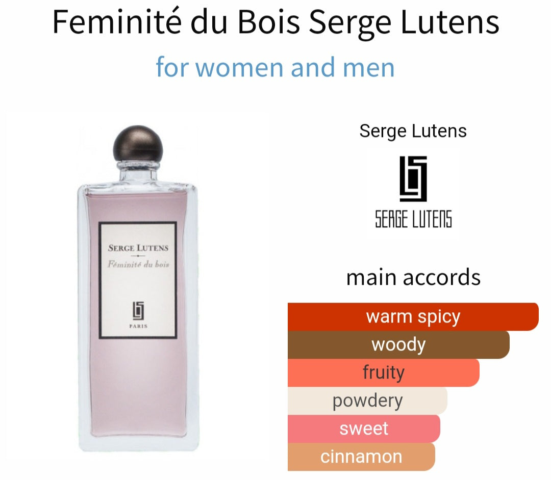 Feminité du Bois - Serge Lutens, Eau de parfum 0.8ml, 2ml, 5ml sample