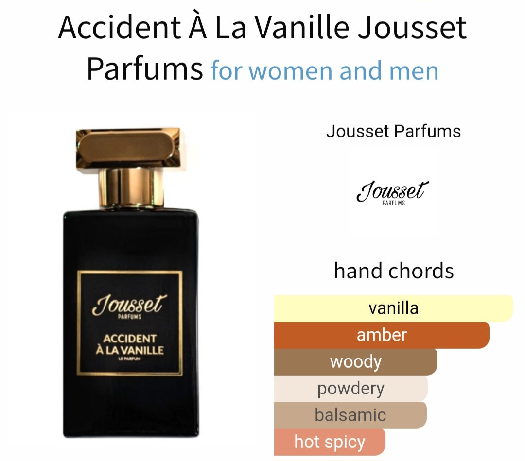 Accident a la Vanille - Jousset Parfums, Eau de parfum 0.8ml, 2ml, 5ml sample