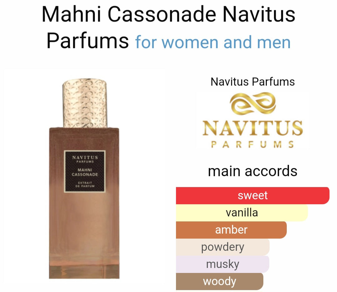 Mahni Cassonade - Navitus Parfums, Extrait de parfum 0.8ml, 2ml, 5ml sample