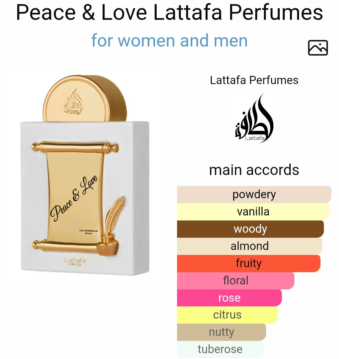 Pride Peace and Love - Lattafa, Eau de parfum 0.8ml, 2ml, 5ml sample